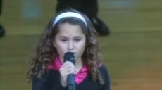 Americká hymna v podání 9leté dívky